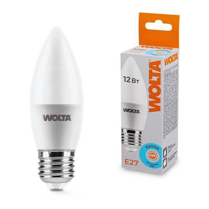 Лампа светодиодная Wolta  E27 12Вт 6500K 25WC12E27