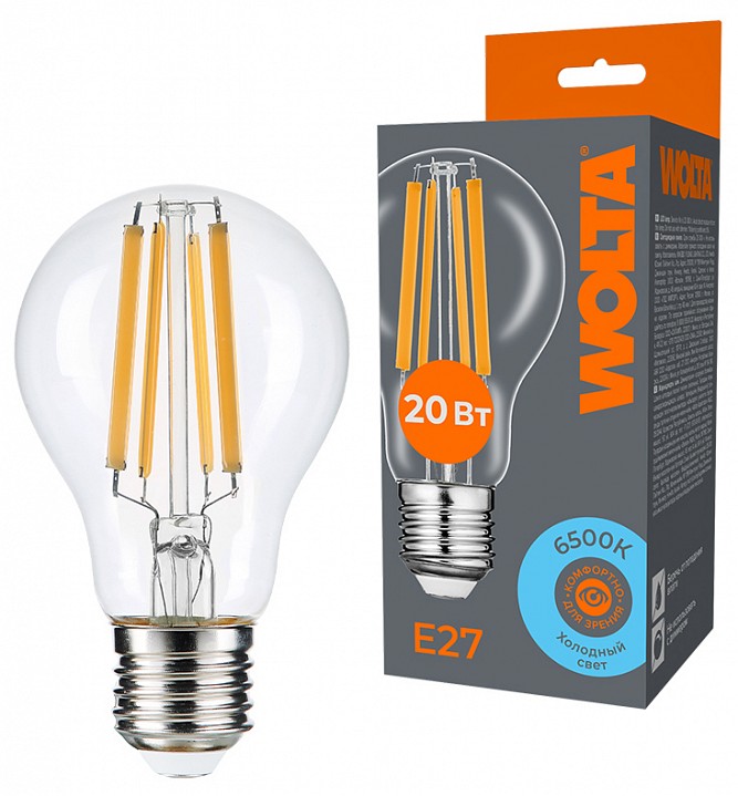Лампа светодиодная Wolta  WF-A60-20W6KE27