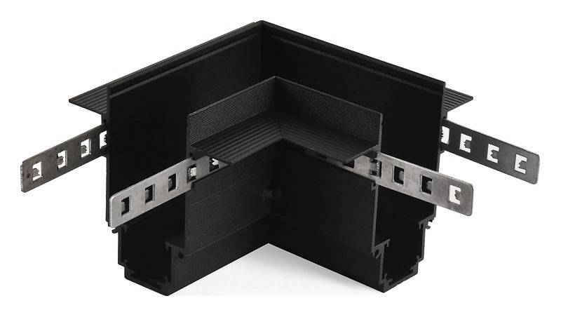 Соединитель угловой L-образный для треков встраиваемых Wolta  WML-RMC/02B