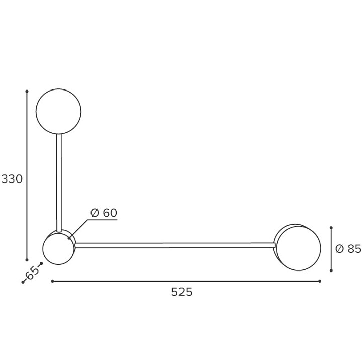 Накладной светильник Wolta Molecule WSL-GX53/13-L