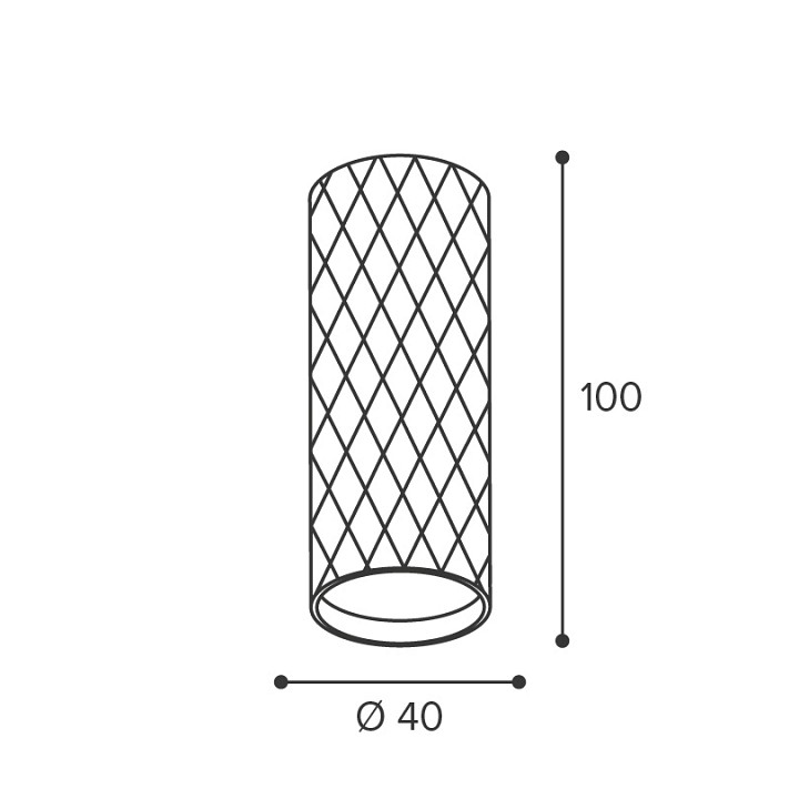 Накладной светильник Wolta Piccole WSL-MR11/17BG