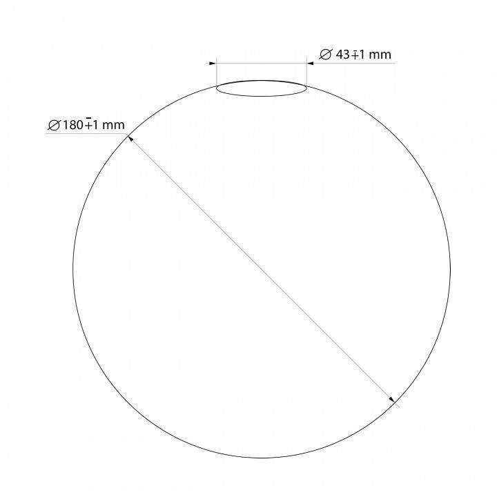 Плафон стеклянный 33 идеи S.32.WH