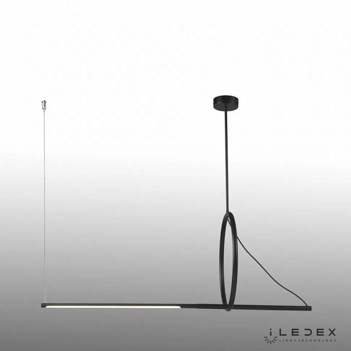 Подвесной светильник iLedex Zoom 18 Вт 3000 K 8075P/S-18W-3000K MBK-WH