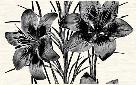 Декор Нефрит-Керамика Piano черный 40х25 см 96-46-04-8102