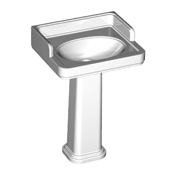 Раковина подвесная Kerama Marazzi POMPEI 60 белая глянцевая PO.wb.60