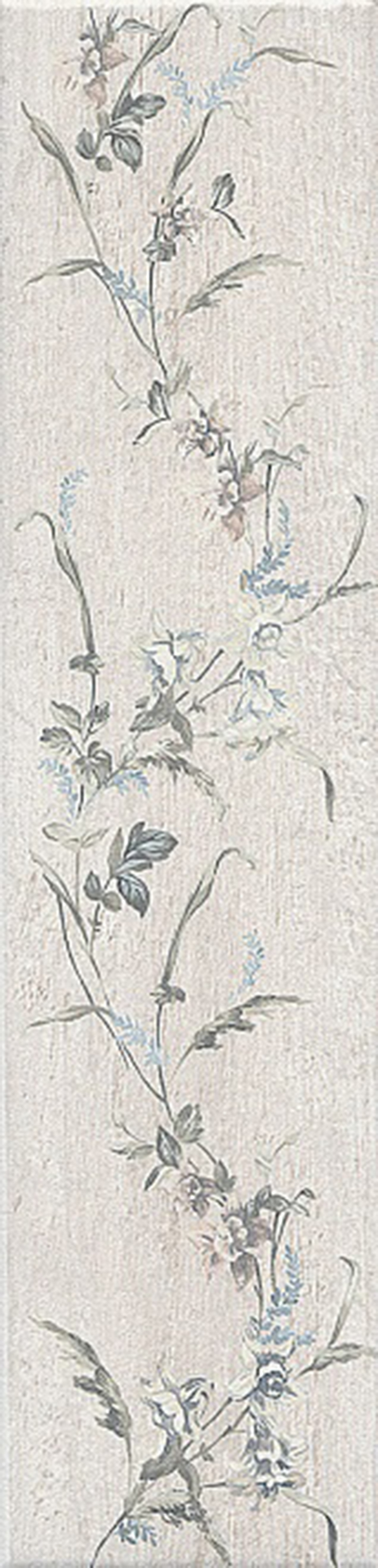 Керамогранит Kerama Marazzi Кантри Шик белый декорированный 9.9x40.2 см SG401600N