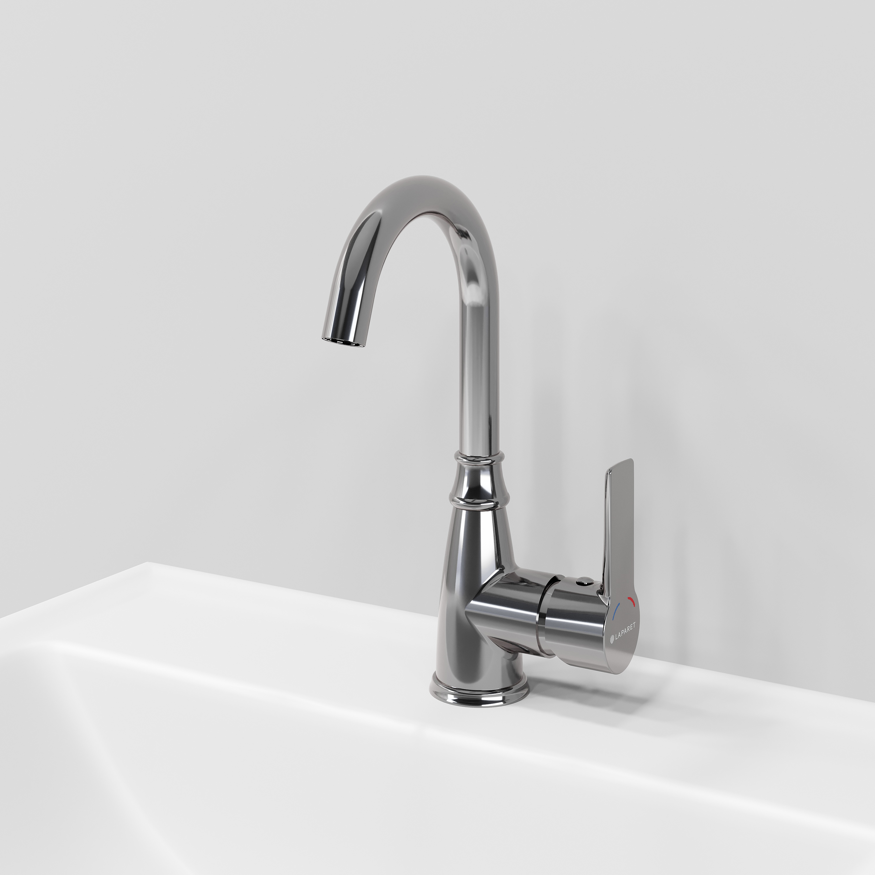 Смеситель для раковины Laparet Alamera высокий хром N2016002LPT