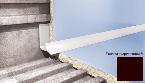 Профиль для плитки внутренний Cezar VS114 7 мм темно-коричневый VS114