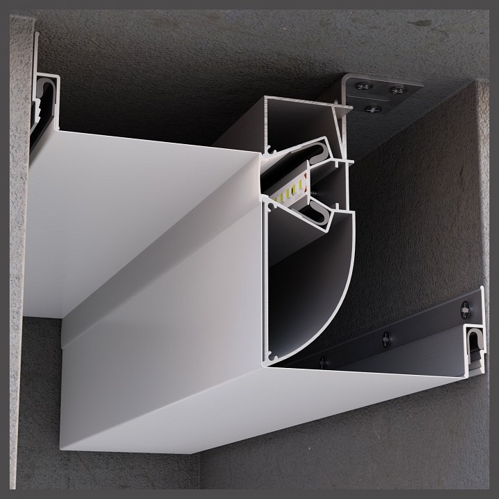 Короб для контурной подсветки натяжного потолка Apeyron Electrics  08-58