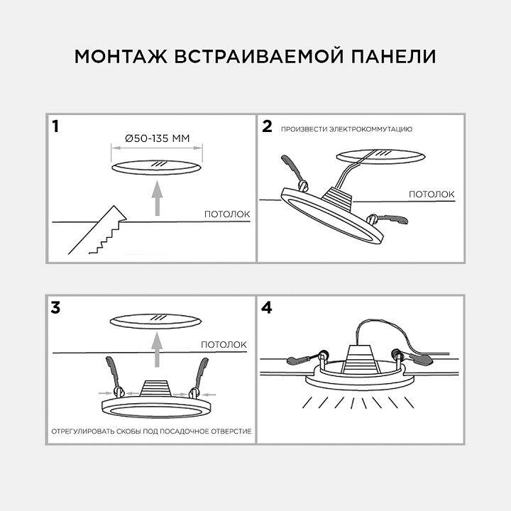 Встраиваемый светильник Apeyron Electrics  LP-08