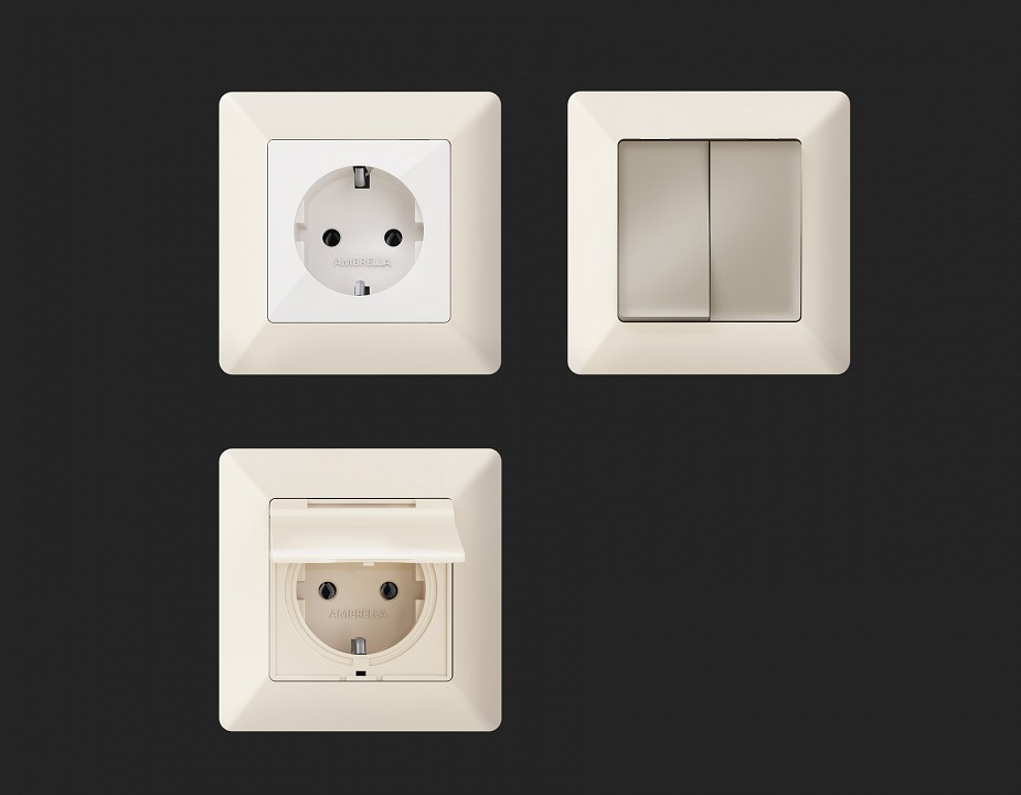 Рамка на 1 пост Ambrella Volt Line AF110331