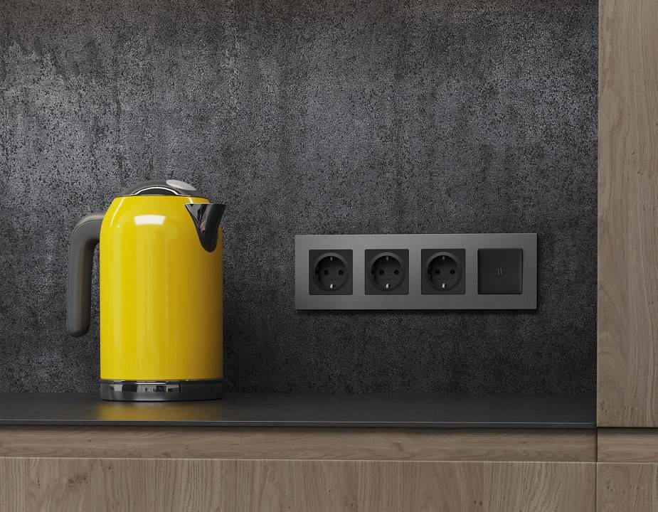 Рамка на 1 пост Ambrella Volt Qubi AF250651