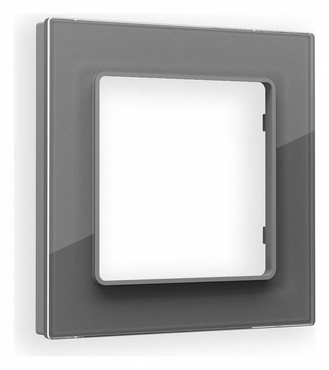 Рамка на 1 пост Ambrella Volt Platos Стекло органическое AF330651