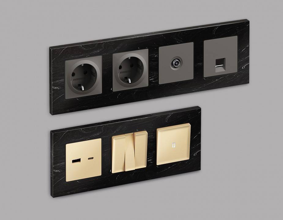 Рамка на 2 поста Ambrella Volt Grand AF930702