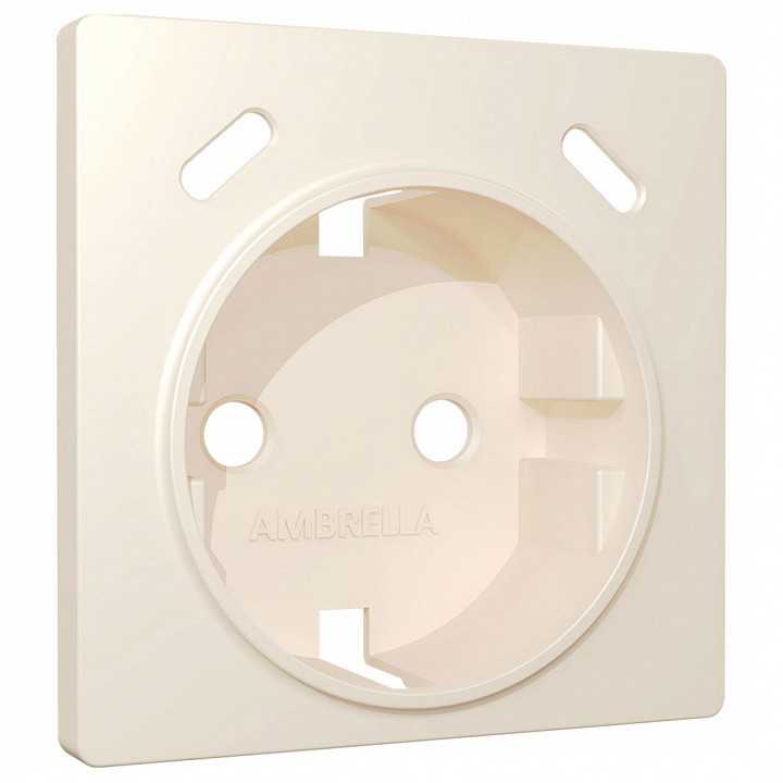 Накладка для розетки с заземлением и со шторками и 2хUSB type С Ambrella Volt ALFA AP3305