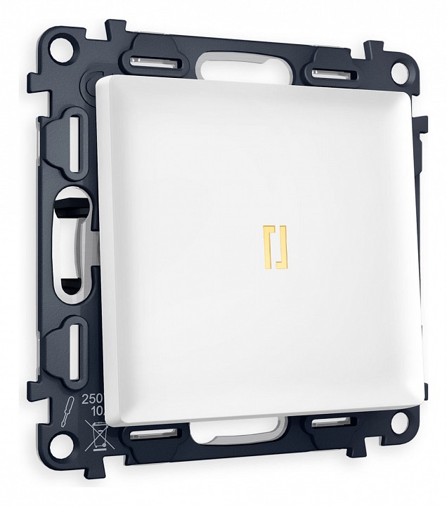 Выключатель проходной одноклавишный с подсветкой Ambrella Volt Quant MA122030