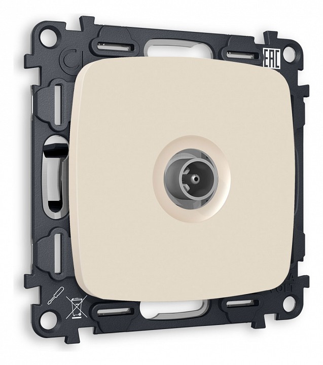 ТВ-розетка оконечная без рамки Ambrella Volt Quant MO333010