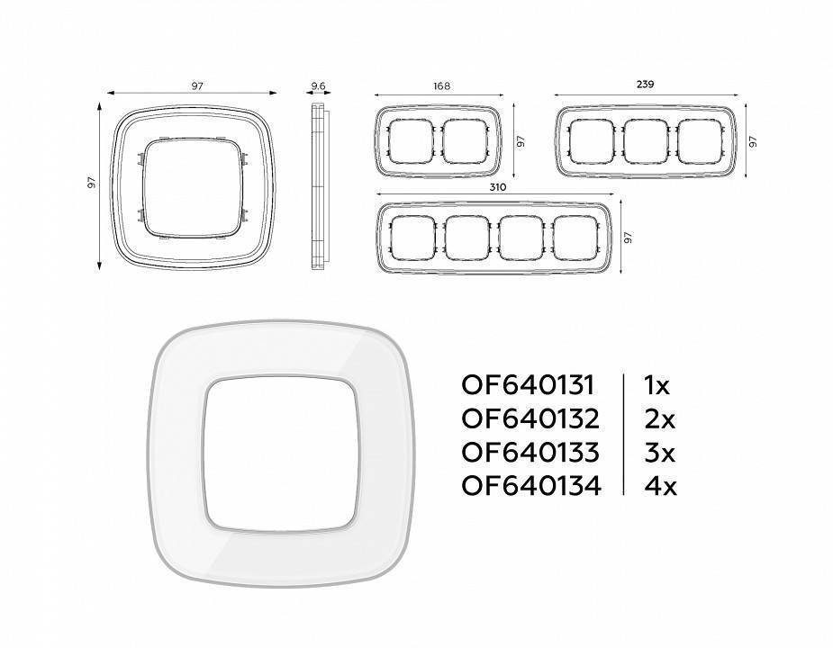 Рамка на 1 пост Ambrella Volt Coint OF640131