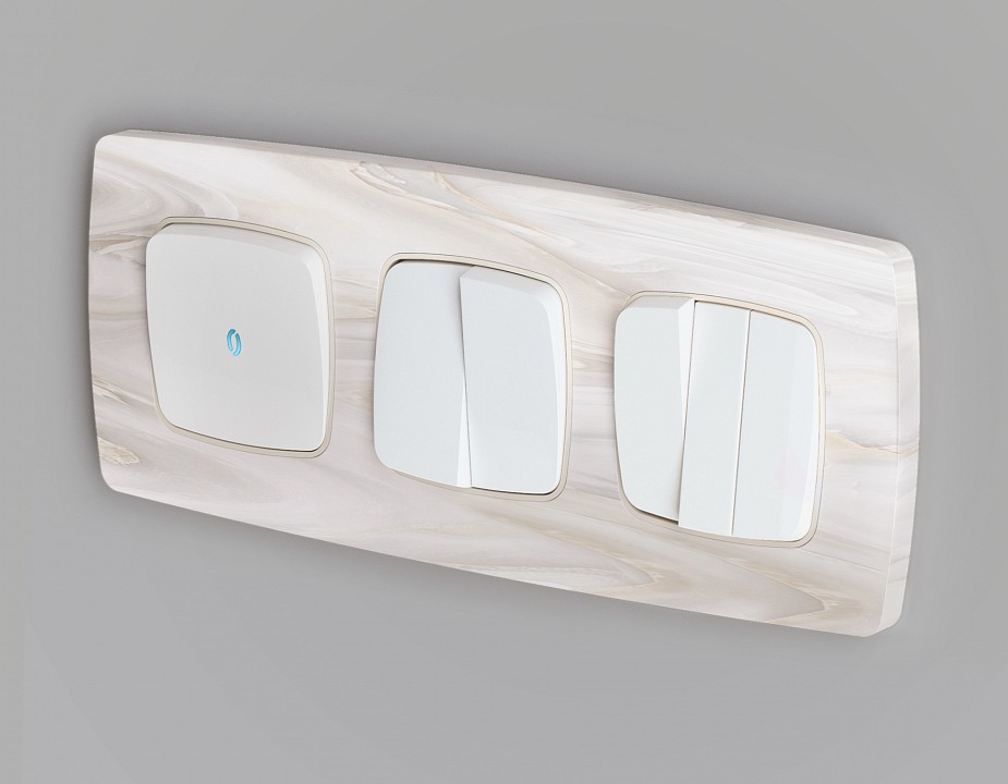 Клавиша для выключателя одноклавишного c подсветкой Ambrella Volt Quant OP1220