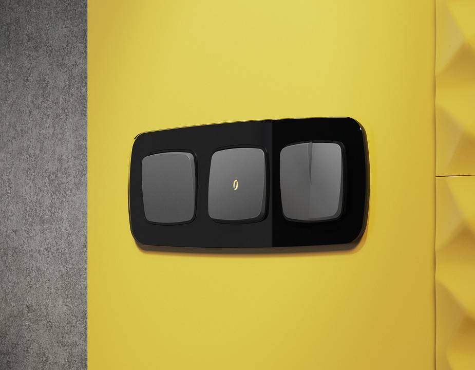 Клавиша для выключателя одноклавишного c подсветкой Ambrella Volt Quant OP6520