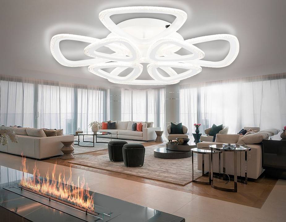 Потолочная светодиодная люстра Ambrella light FA FA4515 108 Вт с пультом FA4515