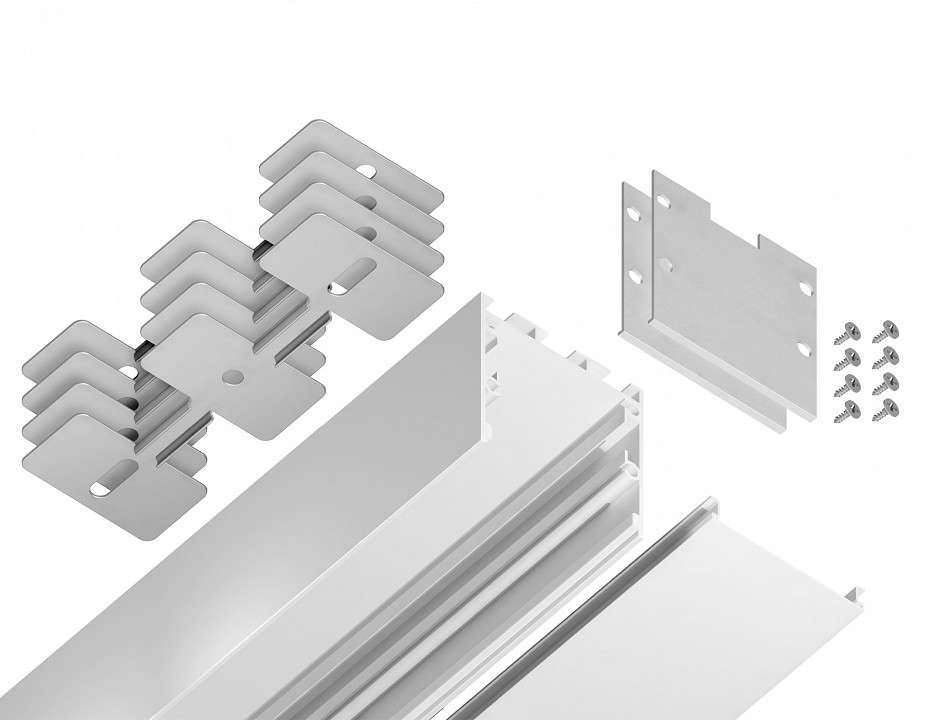 Профиль для светодиодной ленты Ambrella Light Profile System GP GP2550WH накладной белый GP2550WH