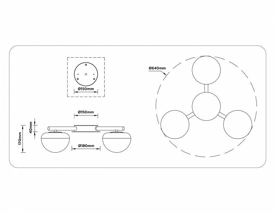 Потолочная люстра Ambrella Light LH LH12006