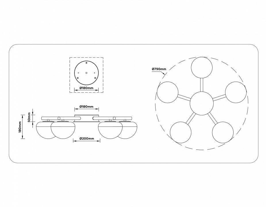 Потолочная люстра Ambrella Light LH LH12009