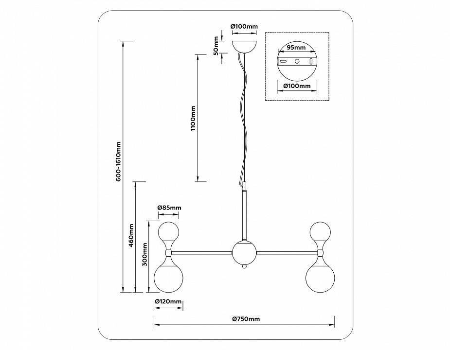 Подвесная люстра Ambrella Light LH LH51051