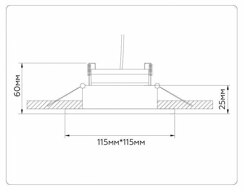 Встраиваемый светильник Ambrella Light TN TN52340
