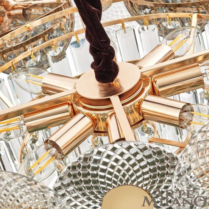 Подвесная люстра Arte Milano AM-1508B 9 ламп 1508B.D550.H250.E14.9 G