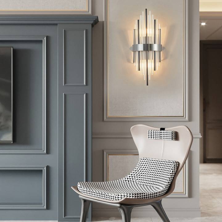 Накладной светильник Arte Milano AM-D170 2xE14 D170 H450 мм Ni 1A.D170.H450.E14.2 Ni