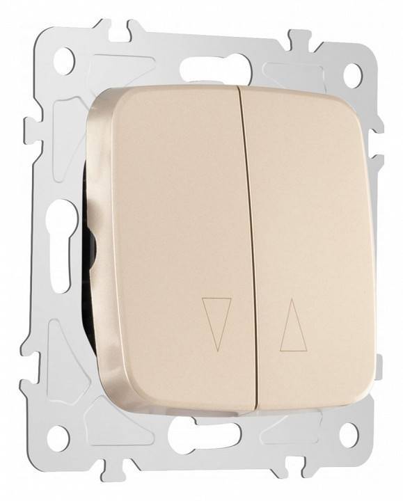 Выключатель для жалюзи без рамки Arte Milano 205 205.38-2.shampan