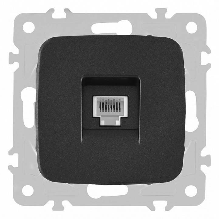 Розетка телефонная RJ-11 без рамки Arte Milano am-205 205.51-1.black