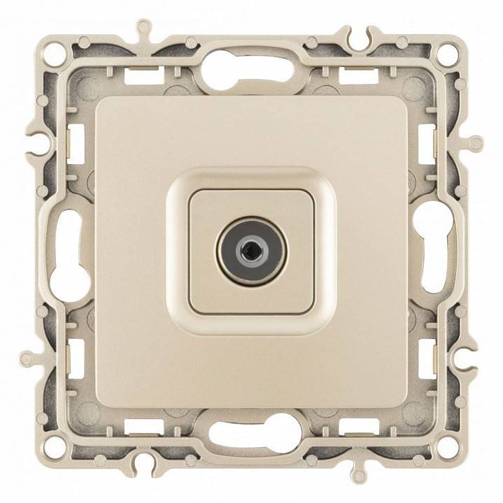 ТВ-розетка без рамки Arte Milano am-217 217.43-1.shampan