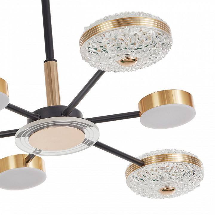 Люстра на штанге Arte Milano Ferrara-72069 272069/6 BK/GD