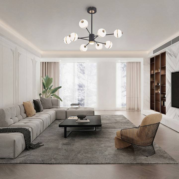 Люстра на штанге Arte Milano Ferrara-72069 272069/8 BK