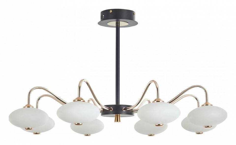 Люстра на штанге Arte Milano Neapolis-73908 273908/8 BK/GD