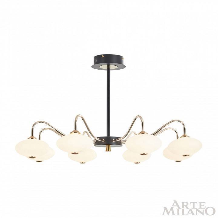 Люстра на штанге Arte Milano Neapolis-73908 273908/8 BK/GD