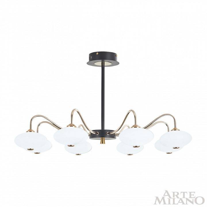 Люстра на штанге Arte Milano Neapolis-73908 273908/8 BK/GD