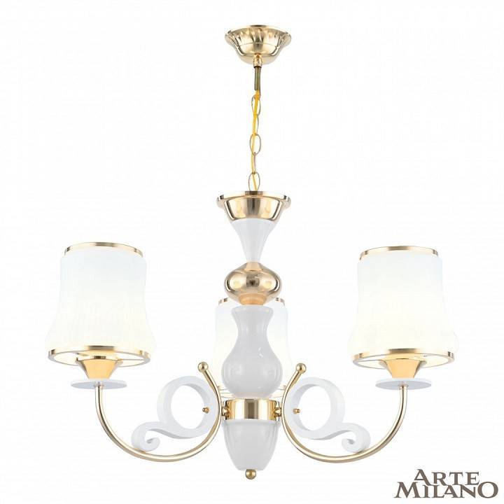 Подвесная люстра Arte Milano Florentia-1097 3 лампы 301097/3 Wh/Gd