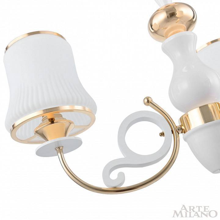 Подвесная люстра Arte Milano Florentia-1097 3 лампы 301097/3 Wh/Gd