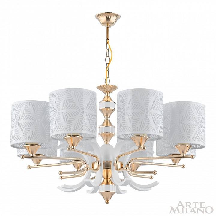 Подвесная люстра Arte Milano Florentia-2097 302097/8 Wh/Gd