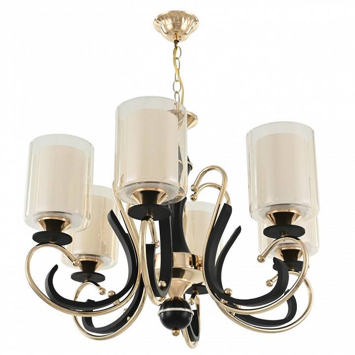 Подвесная люстра Arte Milano Florentia-2237 6 ламп 302237/6 Bk/Gd