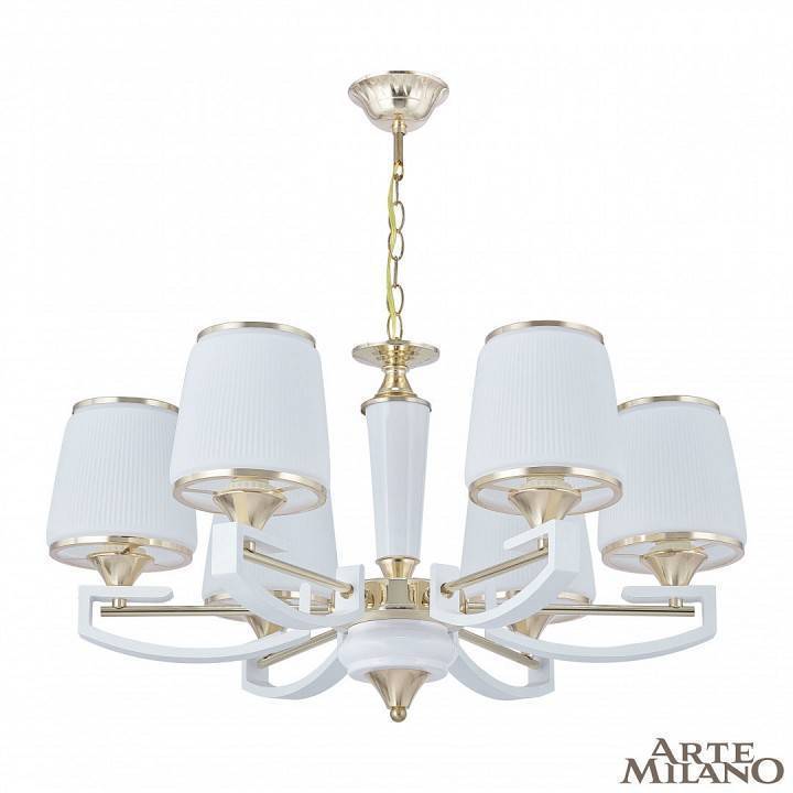 Подвесная люстра Arte Milano Florentia-2457 6 ламп 302457/6 Wh/Gd