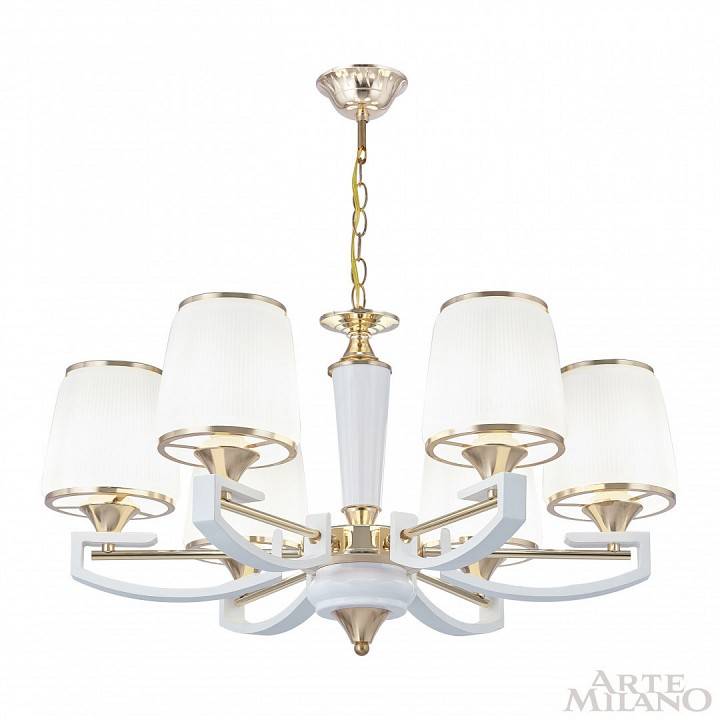 Подвесная люстра Arte Milano Florentia-2457 6 ламп 302457/6 Wh/Gd