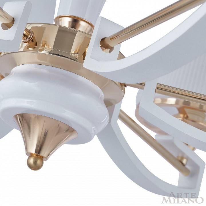Подвесная люстра Arte Milano Florentia-2457 6 ламп 302457/6 Wh/Gd