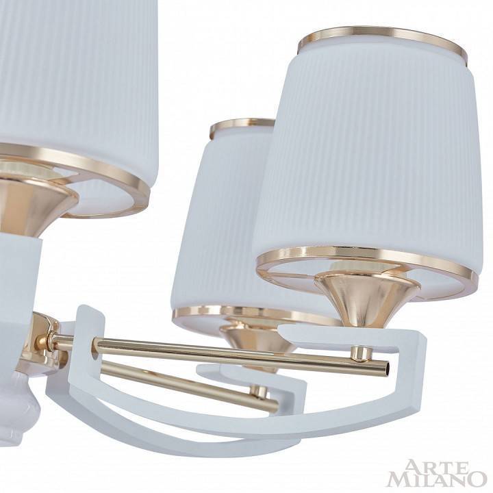 Подвесная люстра Arte Milano Florentia-2457 6 ламп 302457/6 Wh/Gd