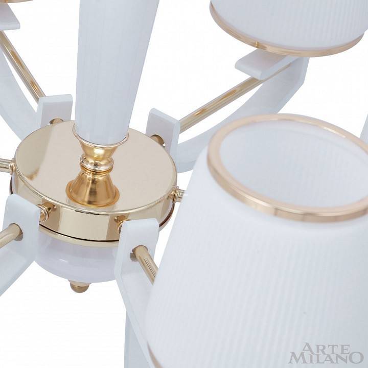 Подвесная люстра Arte Milano Florentia-2457 6 ламп 302457/6 Wh/Gd