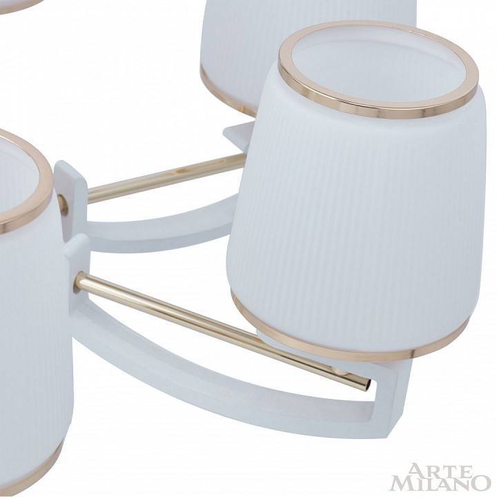 Подвесная люстра Arte Milano Florentia-2457 6 ламп 302457/6 Wh/Gd